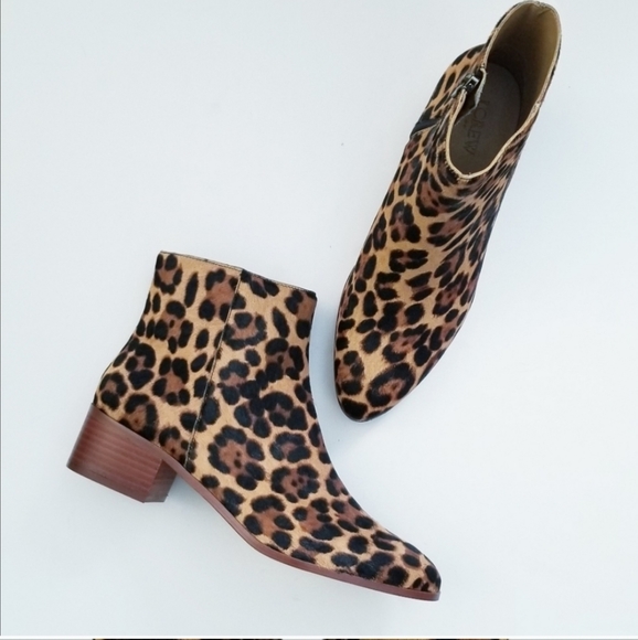 J. Crew Shoes - JCrew Leopard Ankle Booties